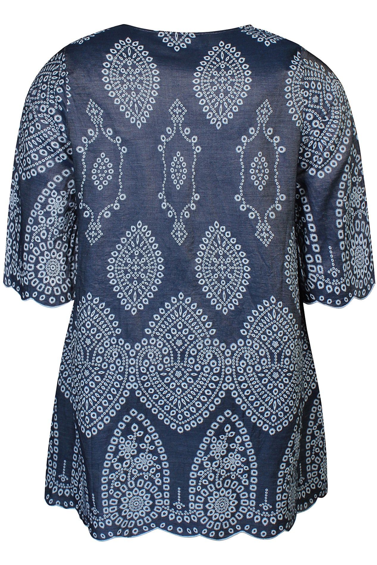 Maia -tunika, sininen/valkoinen, Zhenzi