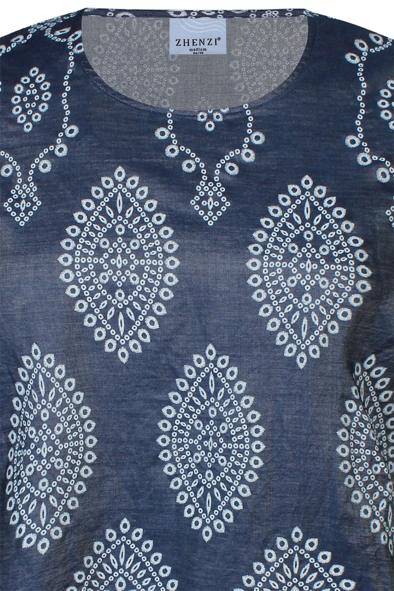 Maia -tunika, sininen/valkoinen, Zhenzi