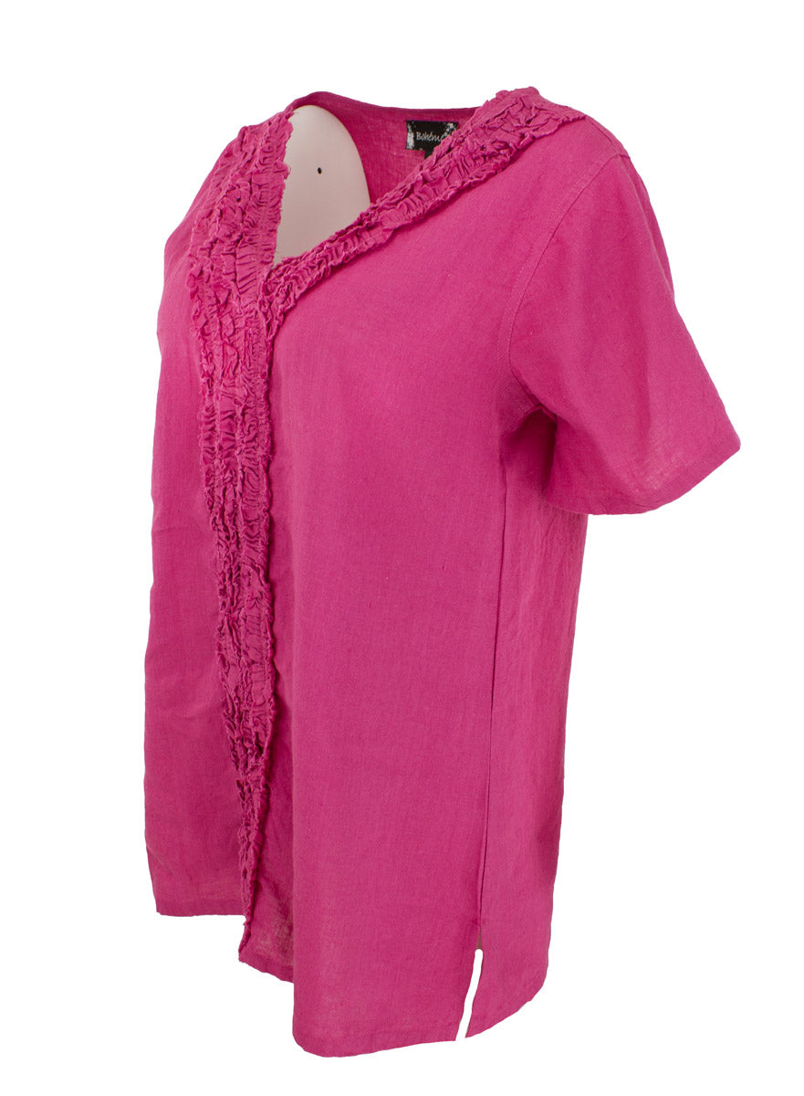 Pellavapusero frilloin, fuksia, Boheme
