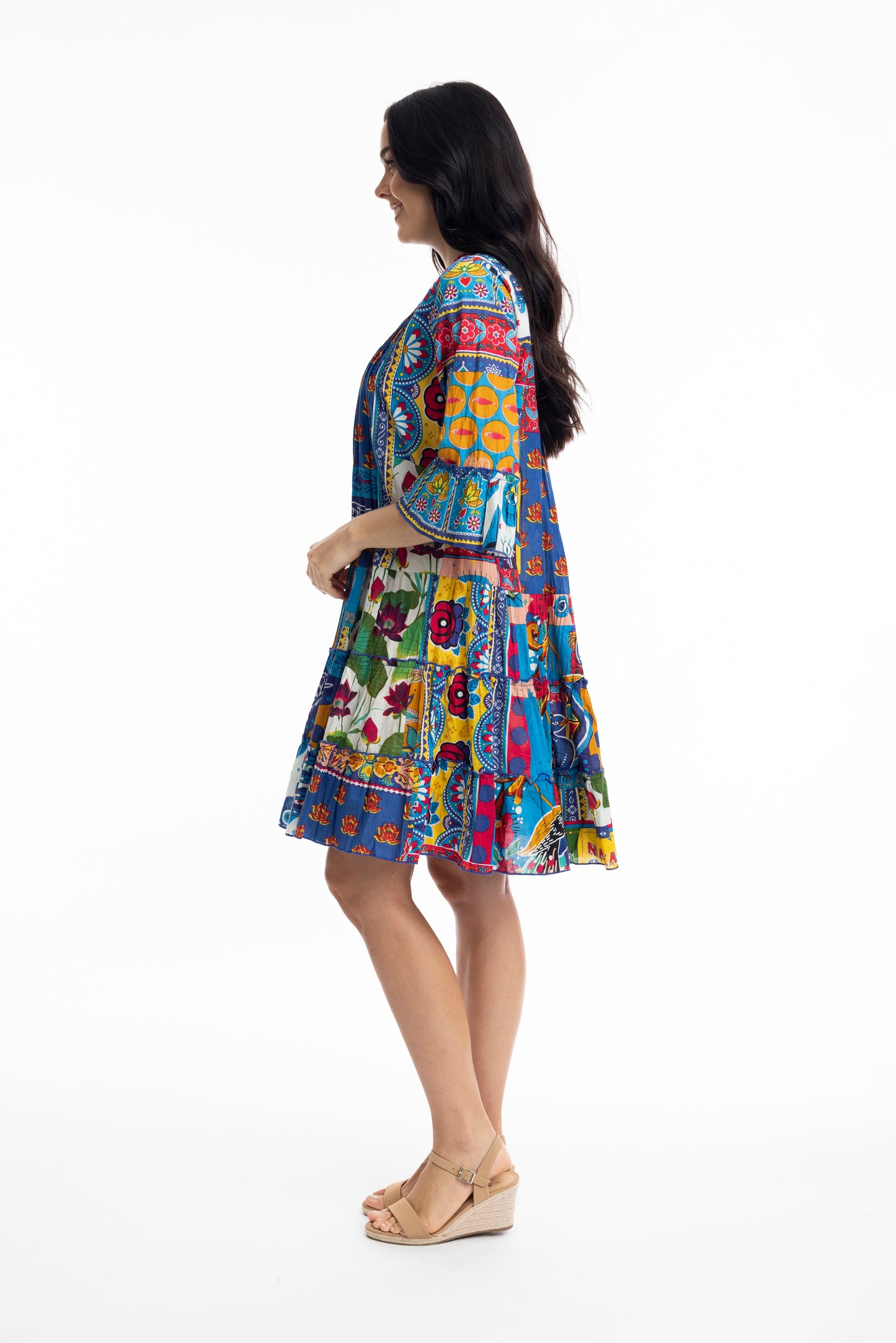 Amritsar -mekko, värikäs, Orientique