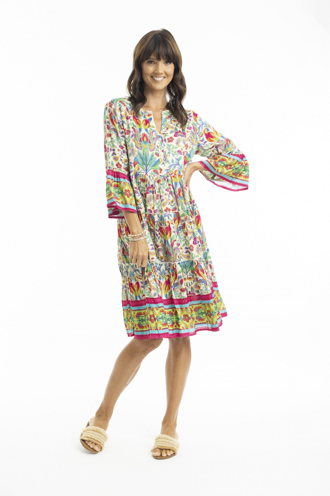 Fleur Dress Frill -mekko, Orientique