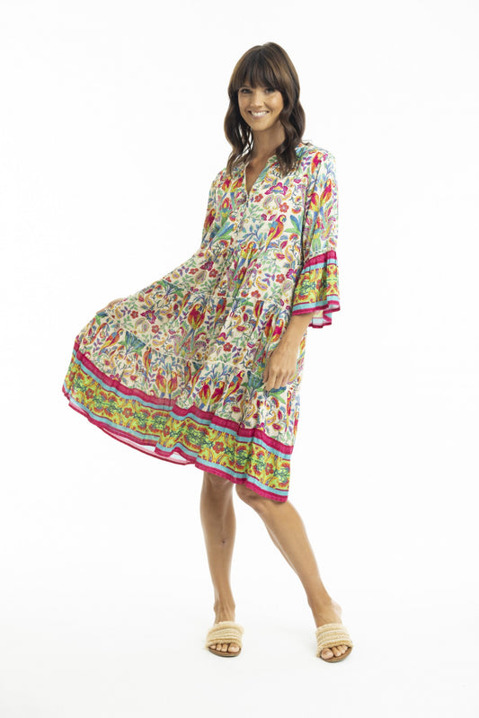 Fleur Dress Frill -mekko, Orientique