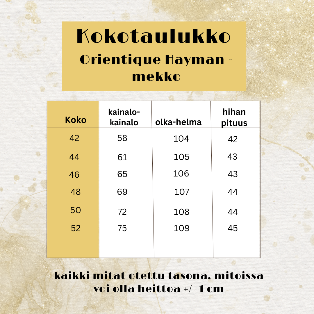 Hayman -mekko, valkoinen/indigo, Orientique