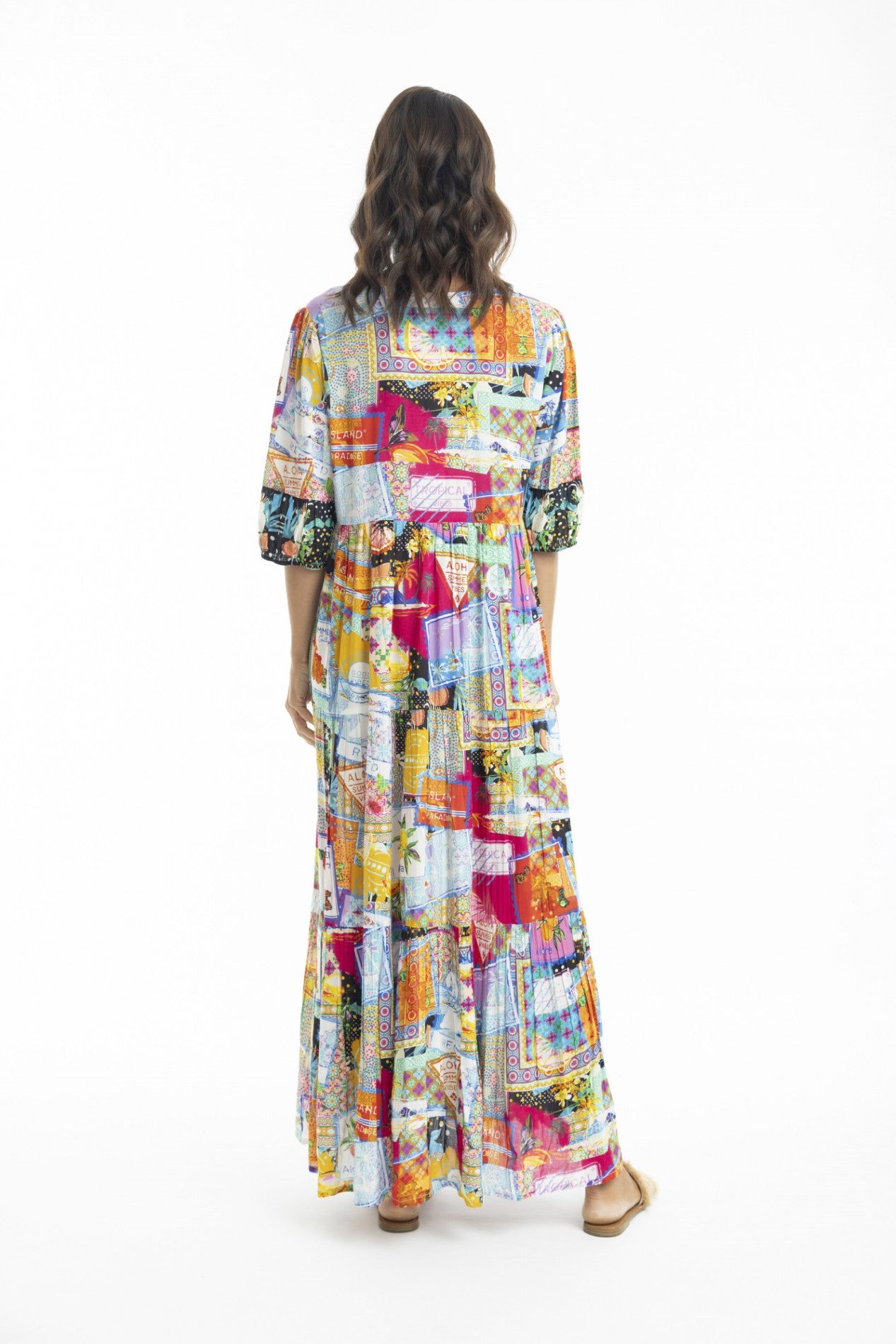Lana -maximekko, pinkkisävyinen, Orientique
